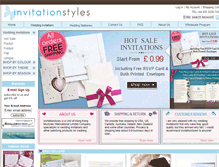 Tablet Screenshot of invitationstyles.co.uk