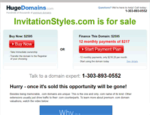Tablet Screenshot of invitationstyles.com
